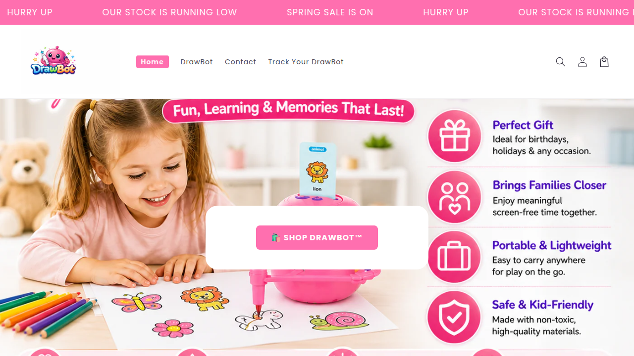 DrawBot Homepage Screenshot