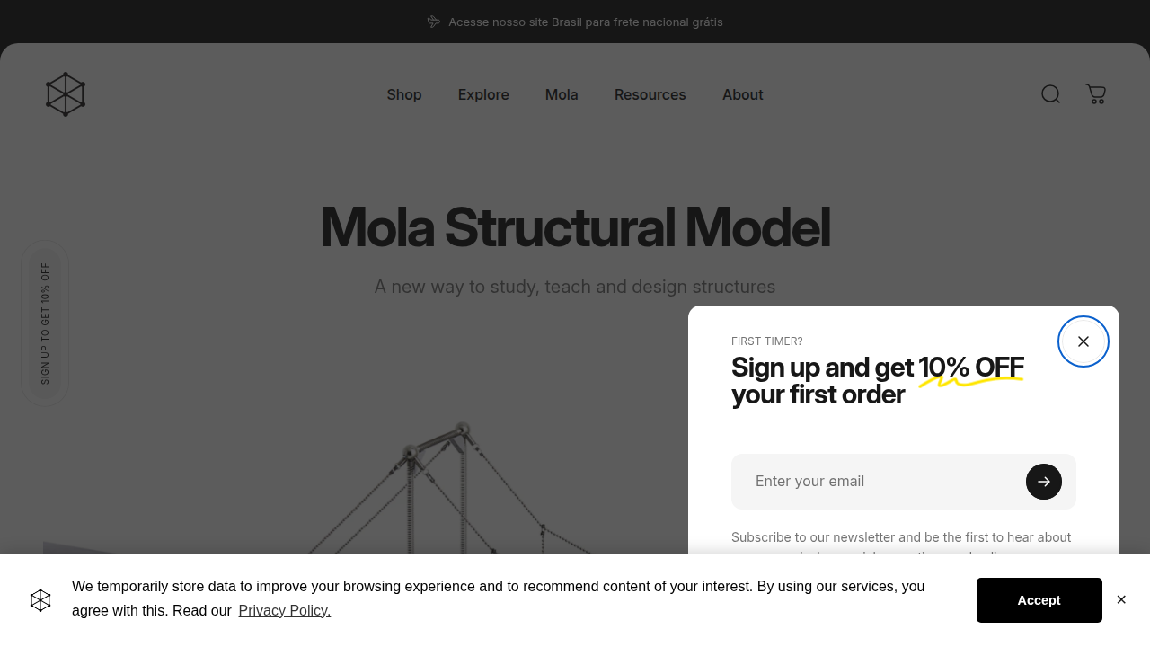 Mola Model Homepage Screenshot